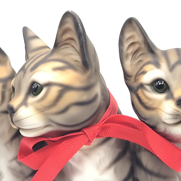 Harvey Knox 3 Tiger Stripe Kitty Cat Kitten Figurine - Picture 4 of 12